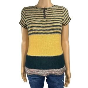 Anthropologie Change of the Moon Short Sleeved Wool Blend Sweater - Women's XS